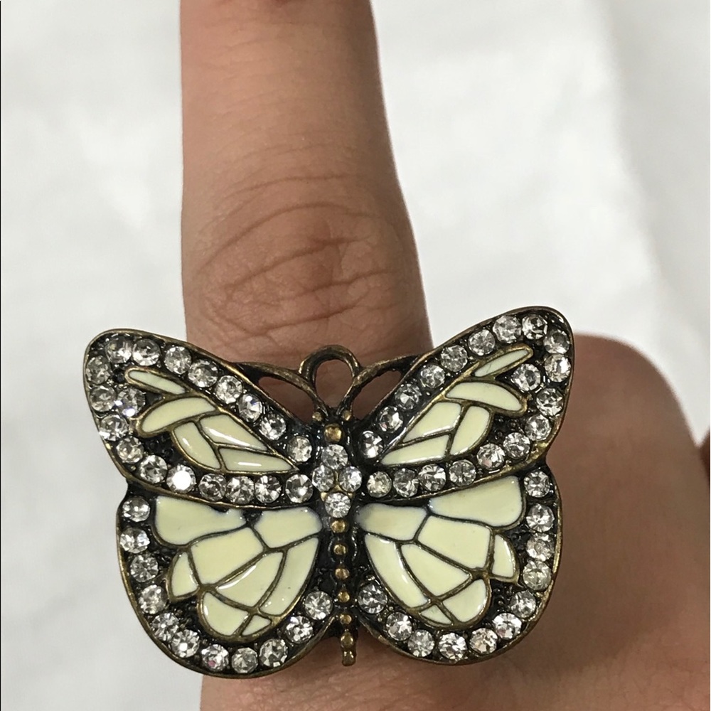 NWOT Beautiful monarch butterfly adjustable ring